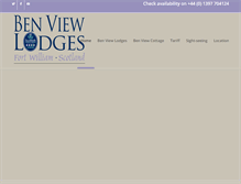 Tablet Screenshot of benviewlodges.co.uk